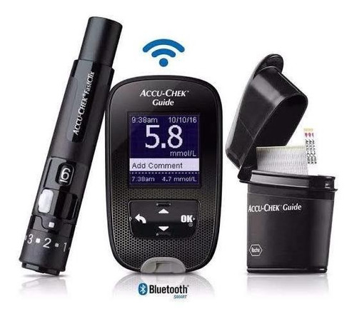 Imagen 5 de 5 de Glucometros Accu-chek Guide 60 Tiras Y 210 Lancetas