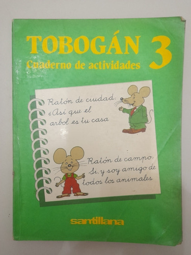 Tobogán 3 Cuaderno De Actividades Santillana (17c)