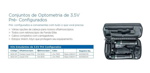 Conjuntowelch Allyn 3,5 V Oftalmoscópio +, Retinoscópio
