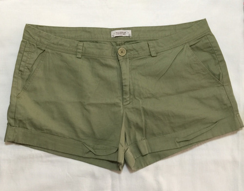 Short Para Dama Marca Pull And Bear Talla 28 Verde