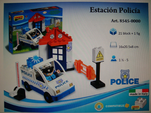 Bloques Construccion Unico Plus/lego Estacion Policia Italy