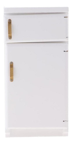 . Modelo De Refrigerador De Madera En Miniatura De Casa 1/12