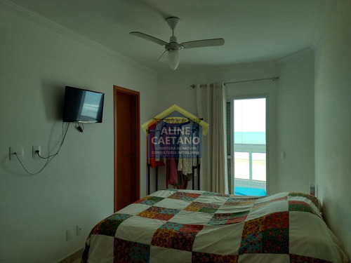 Imagem 13 de 30 de Espetacular 3 Dorms Frente Mar , Mobiliado,sacada Maravilhosa!! - Vant4915