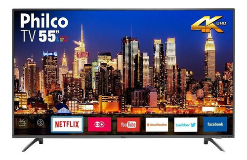 Smart TV Philco PTV55F61SNT LED 4K 55" 110V/220V