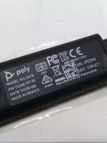 10x Processador De Áudio Usb Da70 Poly Plantronics