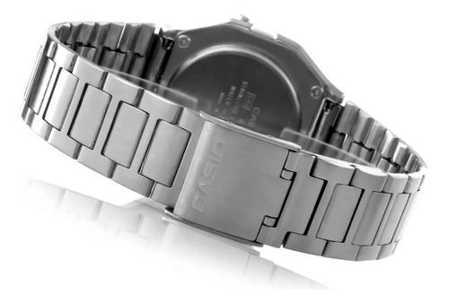 Reloj Casio A158wa-1 Vestido Digital Color De Plateado