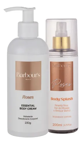 Kit Body Splash E Hidratante Roses Barbour's