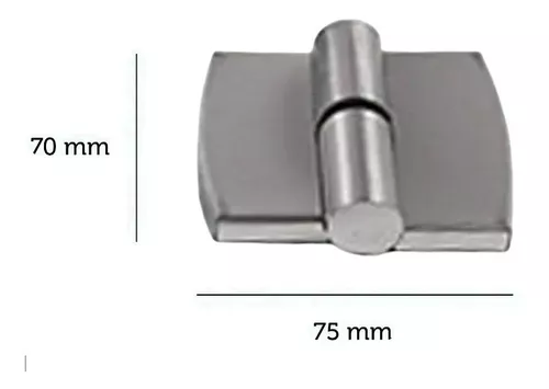 Pata tipo U de acero inoxidable Para armado de panel divisor de baño -  Herrajes San Martín