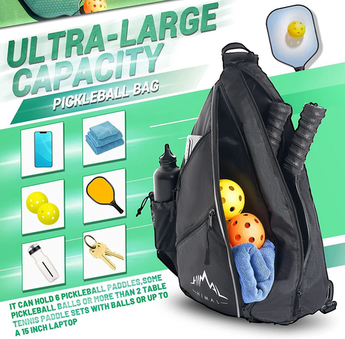 Pickleball Bag Pickleball Ajustable, Tenis, Racketball ...