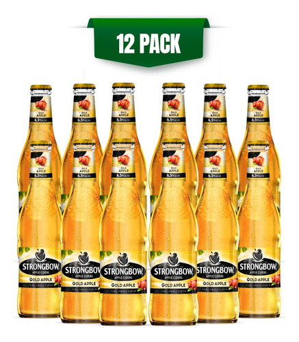 Sidra De Manzana Strongbow Gold 12 Pack Botella 330 Ml