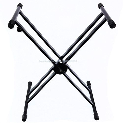 Soporte Pie Tijera Para Piano Teclado Doble Profesional