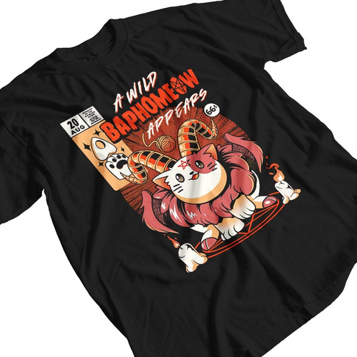 Imagen 3 de 6 de Remera Algodón Baphomeow