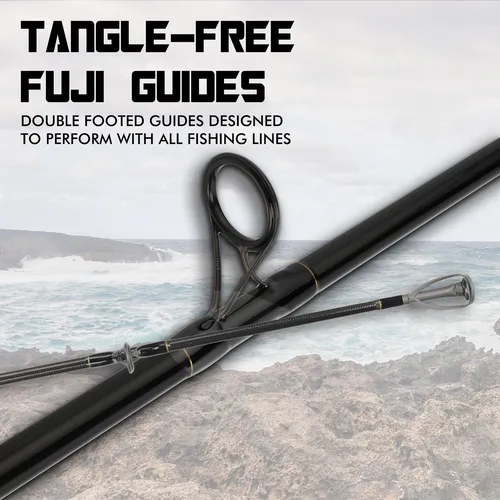 Caña De Pesca Littma De Fibra De Carbono Con Guías Fuji Pa