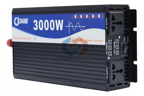 Inversor De Corriente 12v A 110v Máx. 3000w