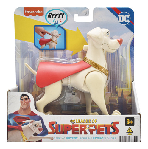 Dc League Of Superpets Krypto Sonido 14cm Mattel Cd