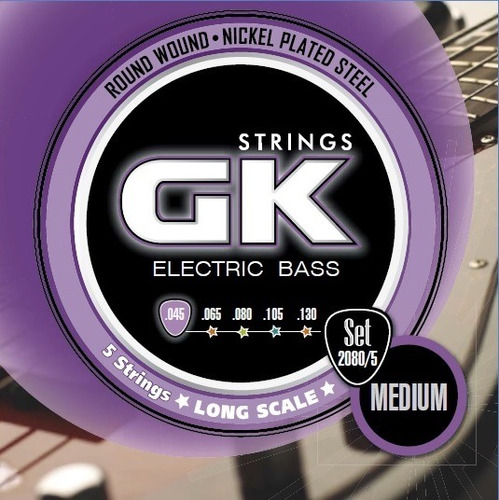 Encordado Gk .045 Bajo Eléctrico 5 Cuerdas