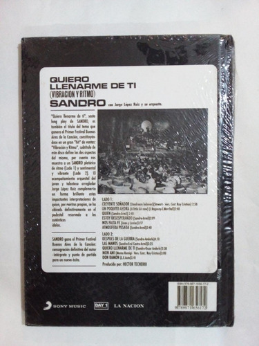 Imagen 2 de 2 de Quiero Llenarme De Ti - Sandro - Sony - Cd + Libro