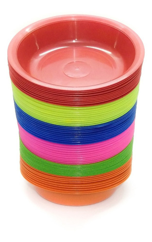 300 Plato Sopero Hondo Plastico Eco De 500 Ml