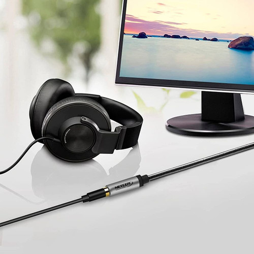 Cable Extensión De Audio Plug A Jack 3.5mm Trs Netcom 1.8 M