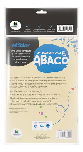 LINHA ESCOLAR LIVRO ÁBACO (M), de Todolivro. Editorial Brasileitura, capa mole em português, 2022