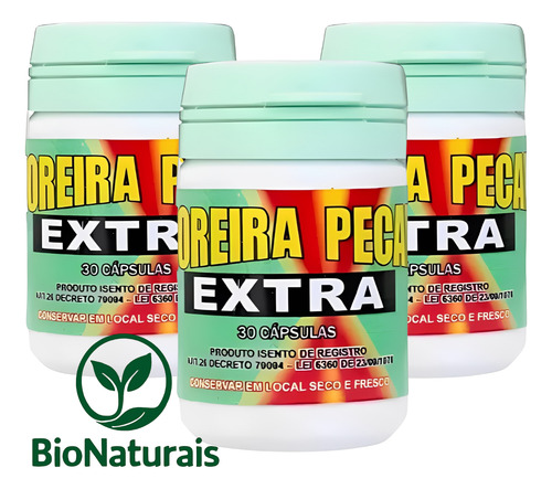 Kit 4 Frascos Moreira Pecan Extra 30 Cápsulas Nutricional Sem Sabor