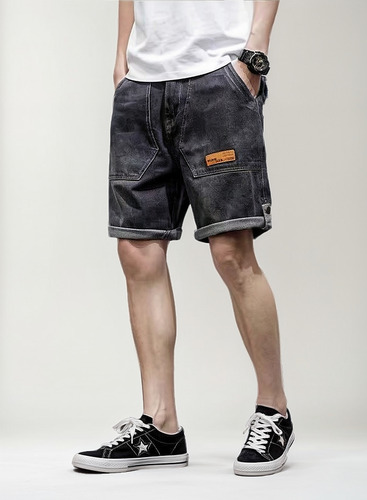 Bermuda Short Clásico Denim Para Hombre Americanino Casual