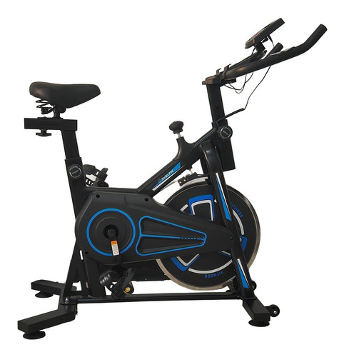 Bicicleta De Spinning 6kg Azul Lite