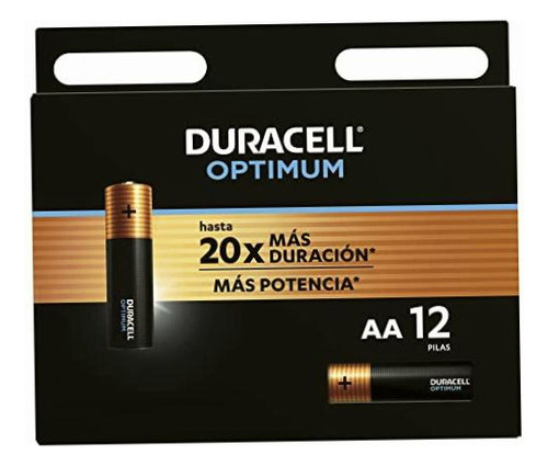 Duracell Pilas Aa Optimum Super Alcalinas, Baterías Extra