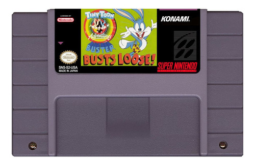 Videojuego De Super Nintendo Tiny Toon Busts Loose Original