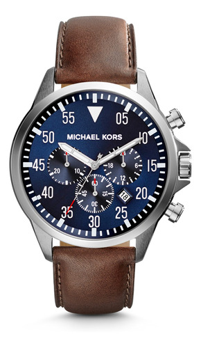 Reloj Michael Kors Leather Brown Gage