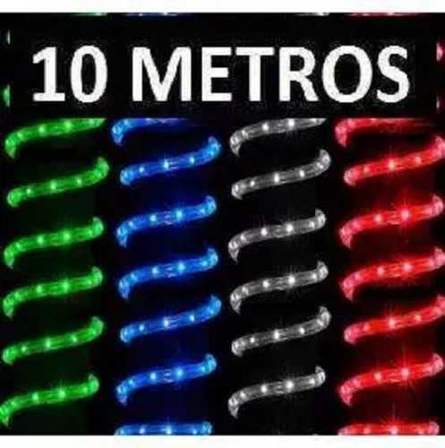 5 Tira Manguera Luminosa 10 Metros Led Lo Mejor Iluminacion Luz Tono