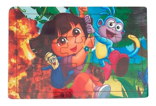 Quebra-cabeça Dora Aventureira Brinquedo Educativo Em Mdf