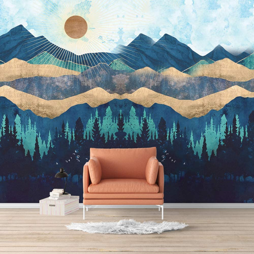 Signford Mural Pared Estilo Nordico Paisaje Natural Para 100