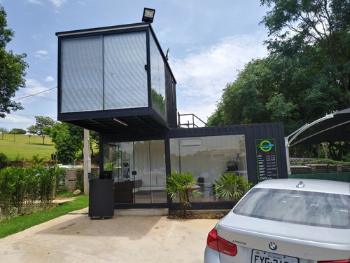 Container Escritório Mercado 2 Andares 6mx2,4m Escada E Deck