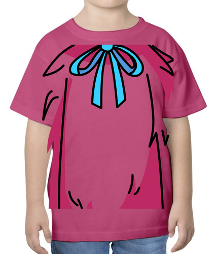 Camiseta De Niña Huggy Wuggy Poppy Kissy Missy Disfraz Rosa
