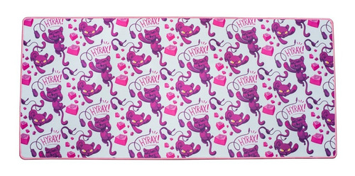 Mousepad Hyrax 900x400 Bordas Costuradas Ilustrado Branco