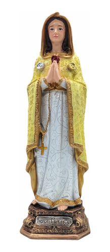 Virgen Rosa Mística 30cm