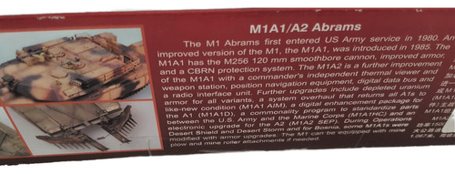 Maravilhoso E Super-detalhado M1a1/a2 Abrams 1/35 Trumpeter!