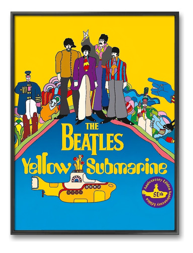 Cuadro Enmarcado - Póster The Beatles - Yellow Submarine