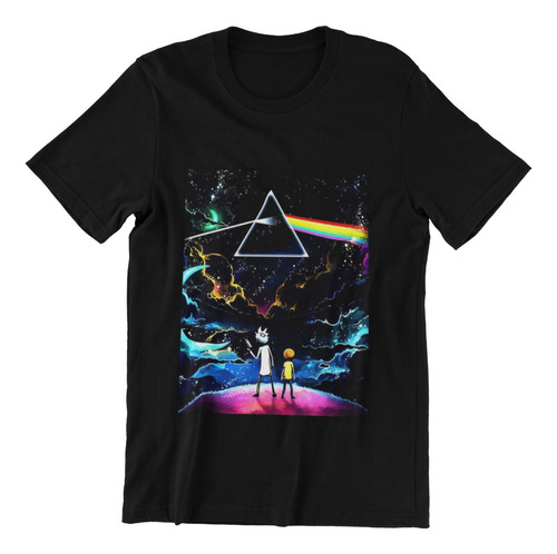 Polera Unisex Pink Floyd Rock Rick & Morty Estampado Algodon