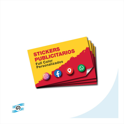 Sticker Publicitarios 7x5cm Full Color X1000u