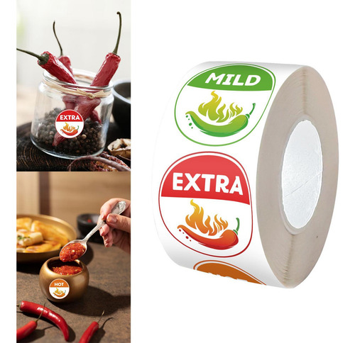 Indicador De Picante Casero De 4 Niveles 500x Para