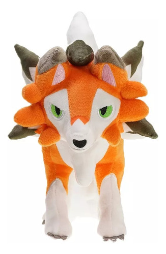 Boneco De Pelúcia Laranja Lycanroc Brinquedo Presente De