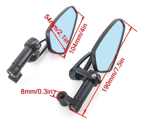 Espejo Retrovisor Para Yamaha Fz1 Fz8 Xmax Vmax Nmax Mt-07