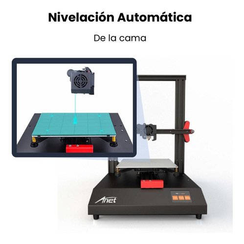 Impresora 3d Anet Et4 Excelente Relación Precio Calidad Color Black/red