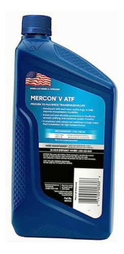 Fluido de transmissão automática Valvoline Mercon V (atf)