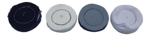 Kit 4 Rodopanos Polimento Pequenos 2 Pol 5cm Micro Retifica