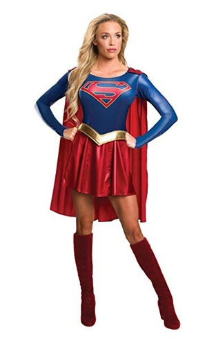 Disfraz Para Mujer De Superman Con Capa Talla L Marca Rubies