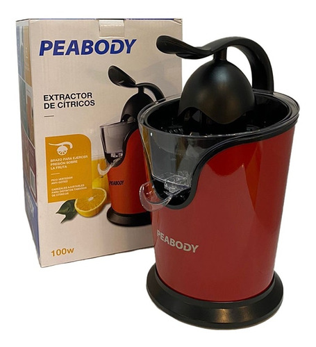 Imagen 2 de 4 de Exprimidor Electrico Peabody Pe-ec402r Extractor De Jugo