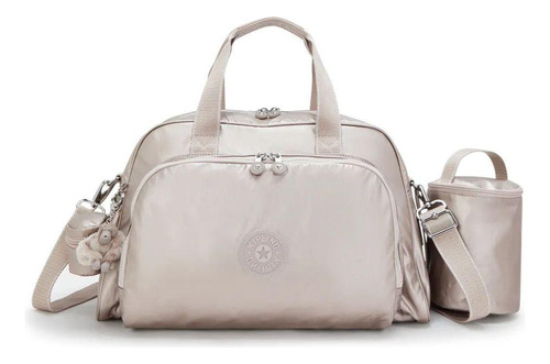 Bolsa De Maternidade E Trocador Kipling Camama Metallic Glow Cor Dourada